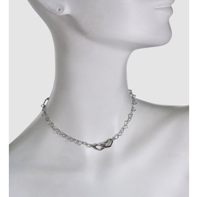 画像2: 【60%OFF】sv925ハートチェーンネックレス
