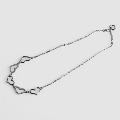 画像3: 【70%OFF】sv925 cz入ハートネックレス