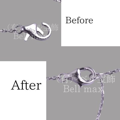 画像1: カルティエ・ダムールネックレスのバネ交換