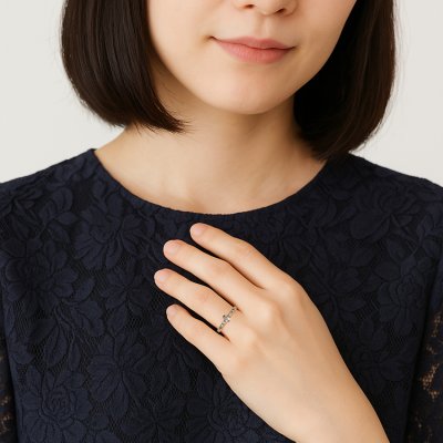 画像6: Pt900マーキスダイヤモンドリング