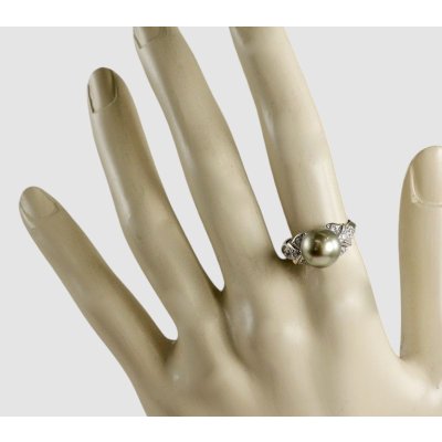 画像5: sv925黒蝶パール＆CZリング