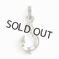 在庫なし【２〜３週間後入荷予定】Pt900フィッシュフックペンダント SSサイズ