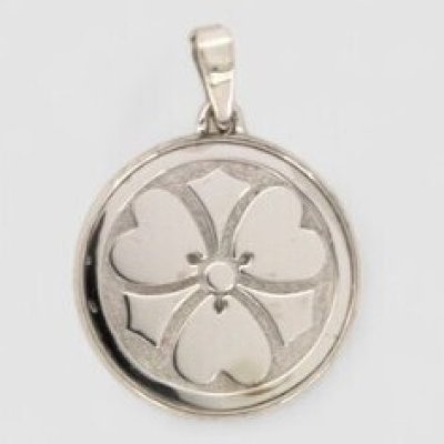 画像1: 【オーダー例】Pt900家紋ペンダント製作