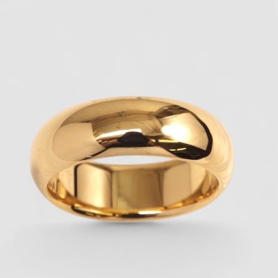 画像1: 【オーダー例】K18平甲丸リング製作