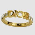 【要事前問い合わせ】Diorラインストーン入り合金リング