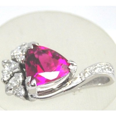 画像4: Pt900ピンクトルマリンダイヤ入りペンダントオーダー制作