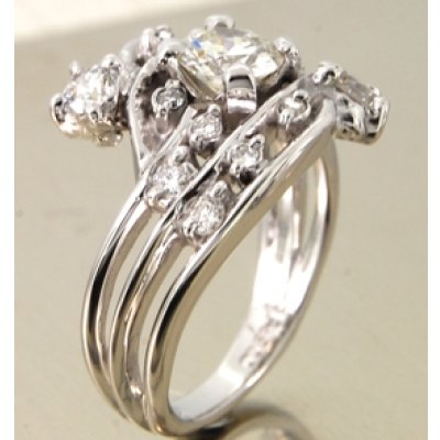 画像6: ダイヤ立て爪リング（指輪）、ダイヤファッションリングで1本のダイヤリングにリフォーム