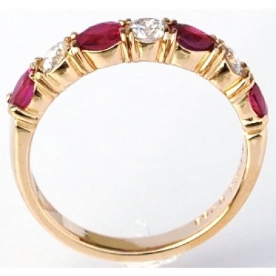 画像2: K18ルビー、ダイヤ入りリング（指輪）リフォーム・オーダー加工例