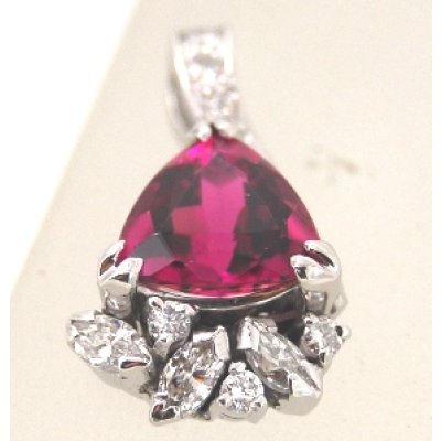 画像3: Pt900ピンクトルマリンダイヤ入りペンダントオーダー制作