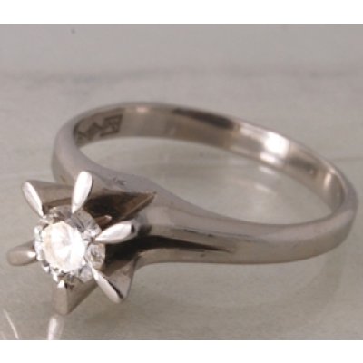 画像2: ダイヤ立て爪リング（指輪）、ダイヤファッションリングで1本のダイヤリングにリフォーム