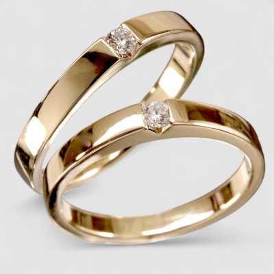 画像1: 24金（純金）の指輪の材料でK18リング2本制作