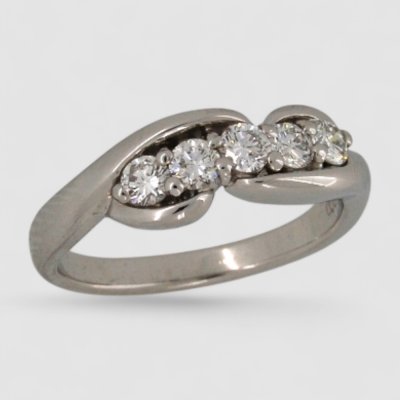 画像2: Pt900ダイヤリングをペンダントネックレスにリフォーム例