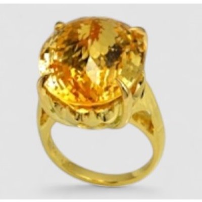 画像2: 【オーダー制作例】シトリントパーズリング