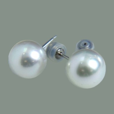 画像1: 【オーダー例】大きめパールでピアス制作|Pt900パールピアス