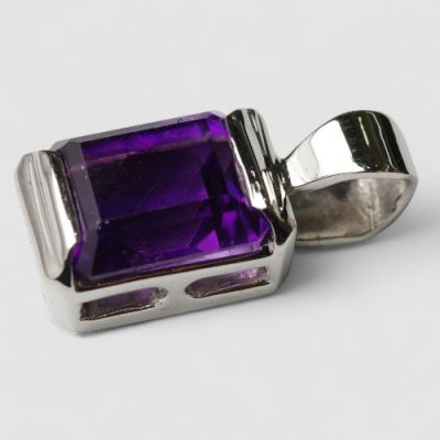 画像3: 【リフォーム例】K14WGアメシストリングをPtペンダントへ作り替え