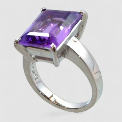 画像2: 【オーダー例】アメシスト×シルバー平打リング