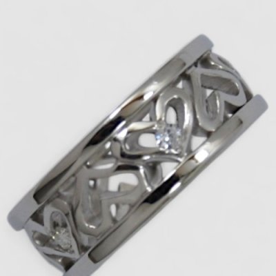 画像3: 【オーダー例】SV925×メレダイヤ／ハート透かしリング