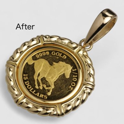 画像3: コインペンダントのバチカン交換