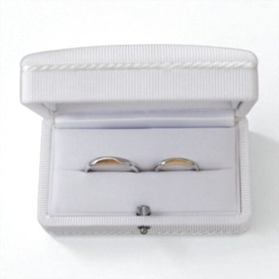 画像4: 【オーダー】Pt900/K18オリジナルデザインマリッジリング（ハーフムーン）