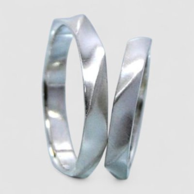 画像4: 【オーダー制作例】ツイストデザインのオリジナルマリッジリング