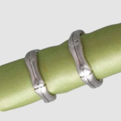 画像2: 【オーダー制作例】竹モチーフのPt900マリッジリング