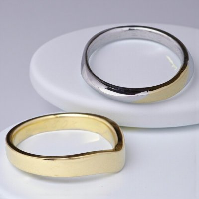 画像1: 【オーダー例】K18を材料にマリッジリング制作(結婚指輪)