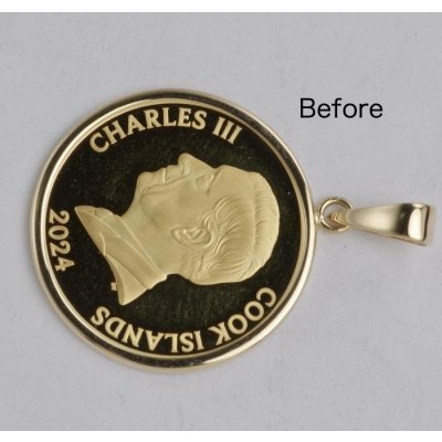 画像6: 【リフォーム例】コインペンダントのバチカンと枠をリサイズ