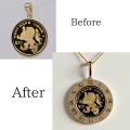 【リフォーム例】コインペンダントのバチカンと枠をリサイズ