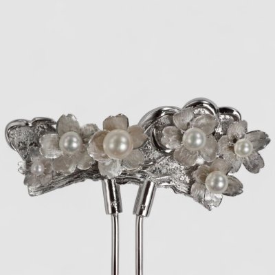 画像2: 【オーダー例】銀の桜かんざし