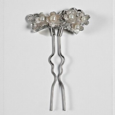 画像1: 【オーダー例】銀の桜かんざし