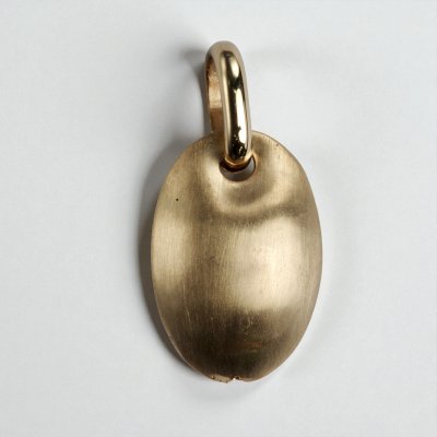 画像1: ★再入荷★K18オーバル凹みペンダント