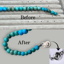 他の写真1: 【修理例】サンゴのネックレス金具交換・ワイヤー交換