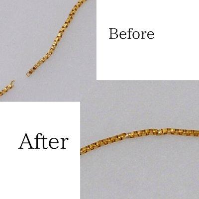 画像1: 【修理例】K18ベネチアンネックレスのチェーン切れ修理