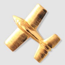 他の写真1: 【オーダー例】　K18ダイヤ入りオリジナル飛行機モチーフタイニーピン