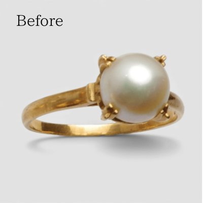 画像2: 【リフォーム例】K18パールリングをリーフデザインのペンダントへ