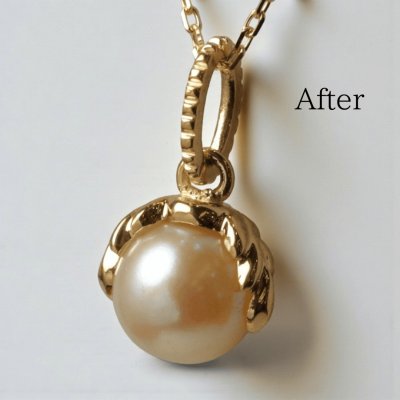 画像3: 【リフォーム例】K18パールリングをリーフデザインのペンダントへ