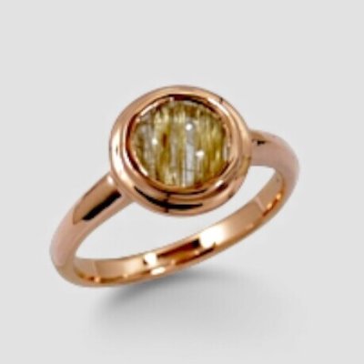 画像2: 【オーダー例】K18PG ルチルクォーツのシンプルリング