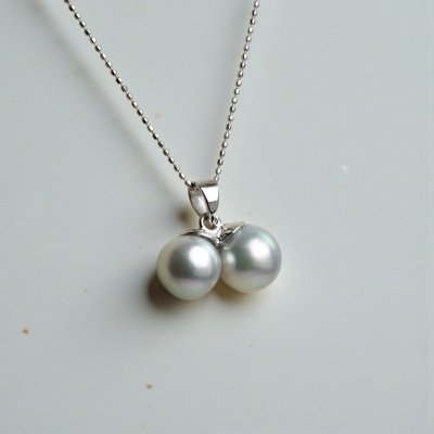 画像3: 【リフォーム例】シルバーのパールイヤリングを「さくらんぼ」のようなペンダントへ