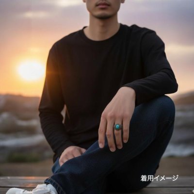 画像7: SV925ターコイズオリジナルダリアリング