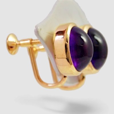 画像2: 【オーダー例】アメジスト（アメシスト）のK18イヤリング