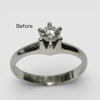 画像2: 【リフォーム例】立爪婚約指輪を普段使いの片耳ピアスへ