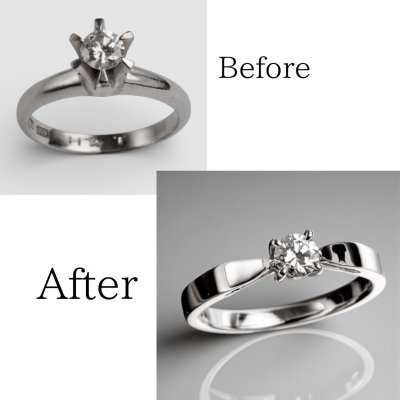 画像1: 【リフォーム例】立爪リングを世代を超えて愛されるシンプルリングへ