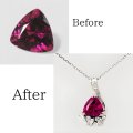 【オーダー例】ピンクトルマリンとマーキスダイヤのプラチナペンダント