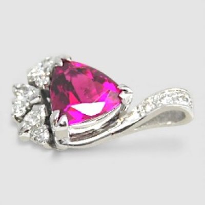 画像4: 【オーダー例】ピンクトルマリンとマーキスダイヤのプラチナペンダント