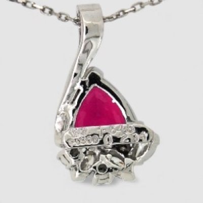 画像5: 【オーダー例】ピンクトルマリンとマーキスダイヤのプラチナペンダント