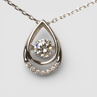 画像2: 【ソーティング付】Pt ダイヤモンドペンダントネックレス