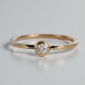 K18YG ダイヤモンドリング(0.087ct)