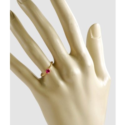 画像4: K18 ルビーロープリング