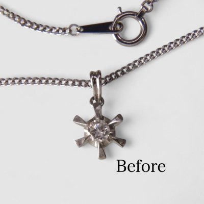 画像2: 【リフォーム例】プラチナダイヤを覆輪留めにリフォーム