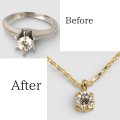 【リフォーム例】立爪リングをK18YG一粒ダイヤネックレスへ